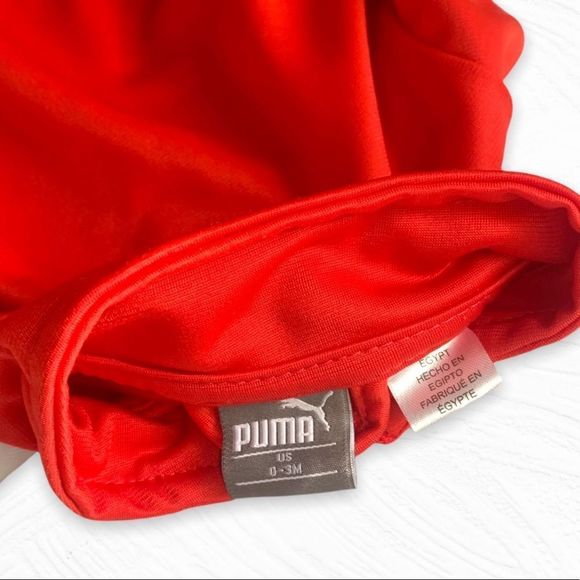 🚨2 for $35🚨 Puma Red & White 0-3M Boys Track Jacket - Picture 4 of 7